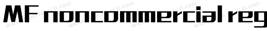 MF noncommercial reg字体转换